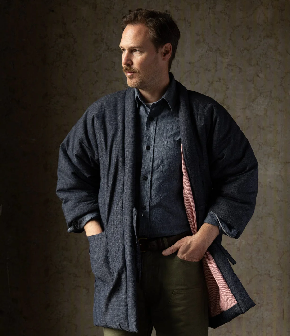 Wool-Lined Waxed Field Jacket Tan