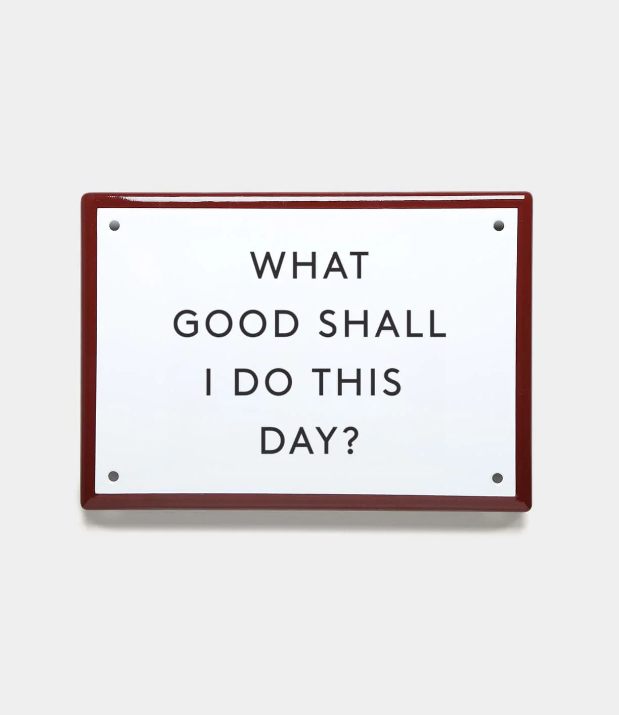 Stay Sharp Enamel Steel Sign (Kanji Edition)
